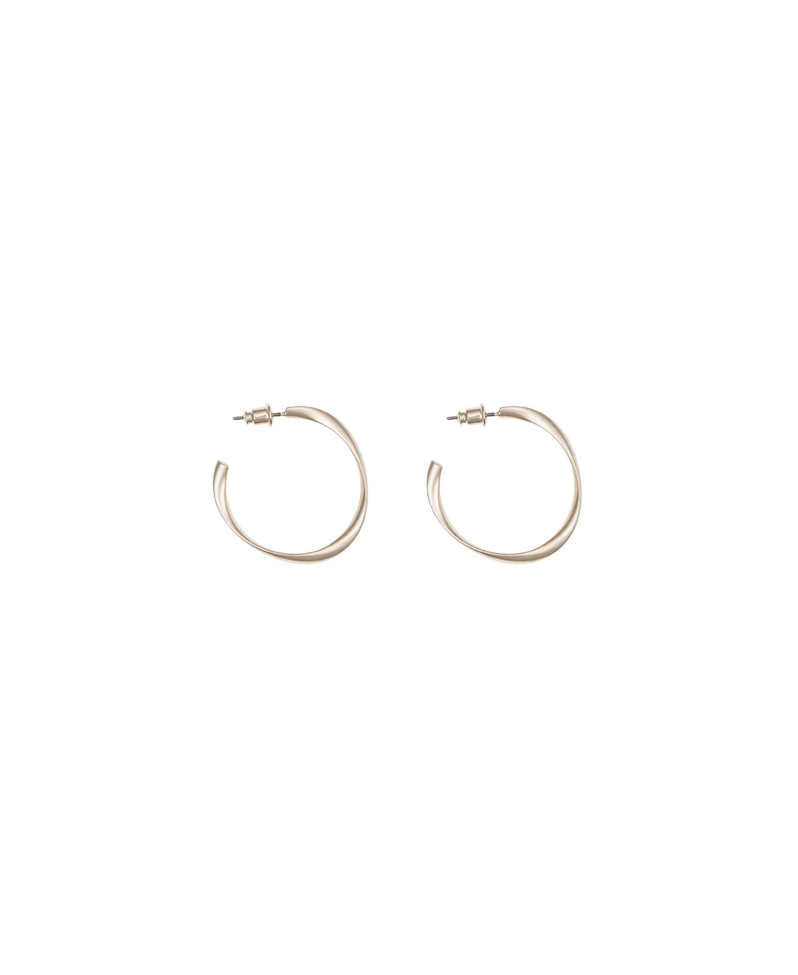 Серьги-кольца Bearfruit Jewelry Leslie Small Sculpted Oval Hoop