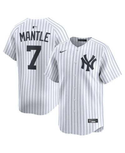 Nike Men's Mickey Mantle White New York Yankees Home Limited Player Jersey
