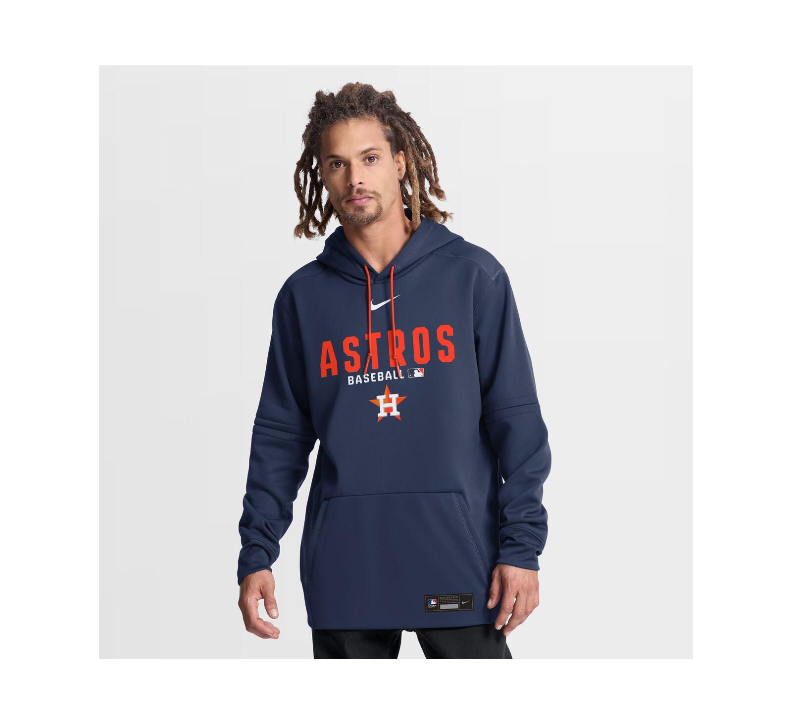 Nike Men's Navy Houston Astros Authentic Collection Therma-FIT Hoodie