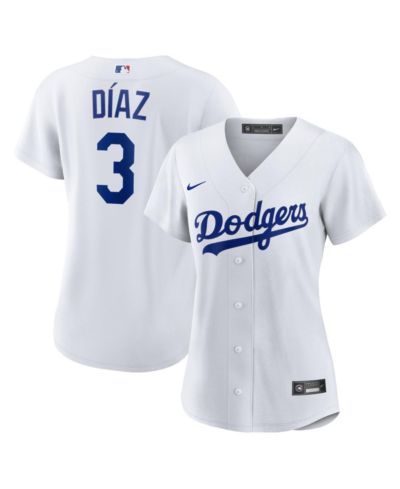 Женская джерси Nike Edwin Díaz White Los Angeles Dodgers Home Replica