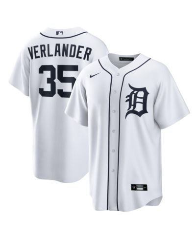Nike Men's Justin Verlander White Detroit Tigers Home Replica Jersey