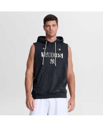 Nike Men's Navy New York Yankees Authentic Collection Standard Issue Dri-FIT Sleeveless Hoodie