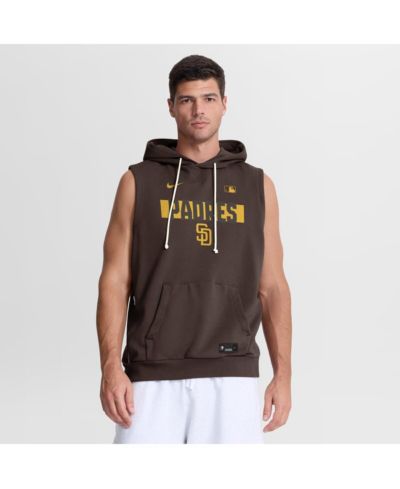 Мужской бесрукавый худи Nike San Diego Padres Authentic Collection Standard Issue Dri-FIT, коричневый