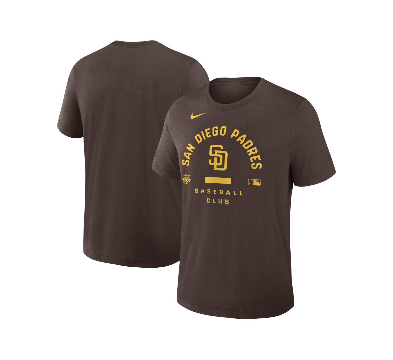 Nike Men's Brown San Diego Padres Authentic Collection Early Work Tri-Blend Dri-FIT T-Shirt