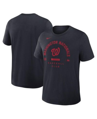 Nike Men's Navy Washington Nationals Authentic Collection Early Work Tri-Blend Dri-FIT T-Shirt