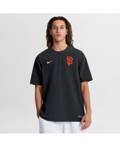 Мужская ветровка Nike Black San Francisco Giants Authentic Collection Dri-FIT Quarter-Zip