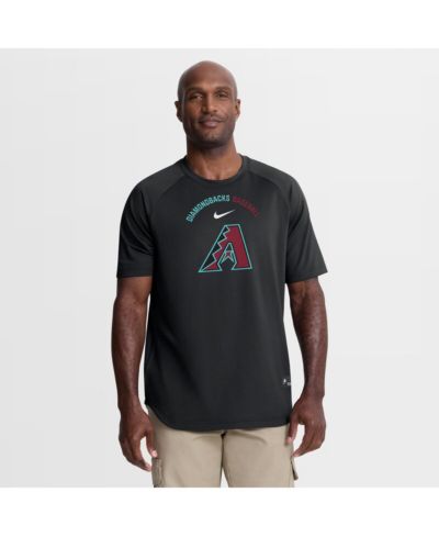 Мужская футболка Nike Men's Black Arizona Diamondbacks Authentic Collection Batting Practice Pre-Game Raglan Dri-FIT