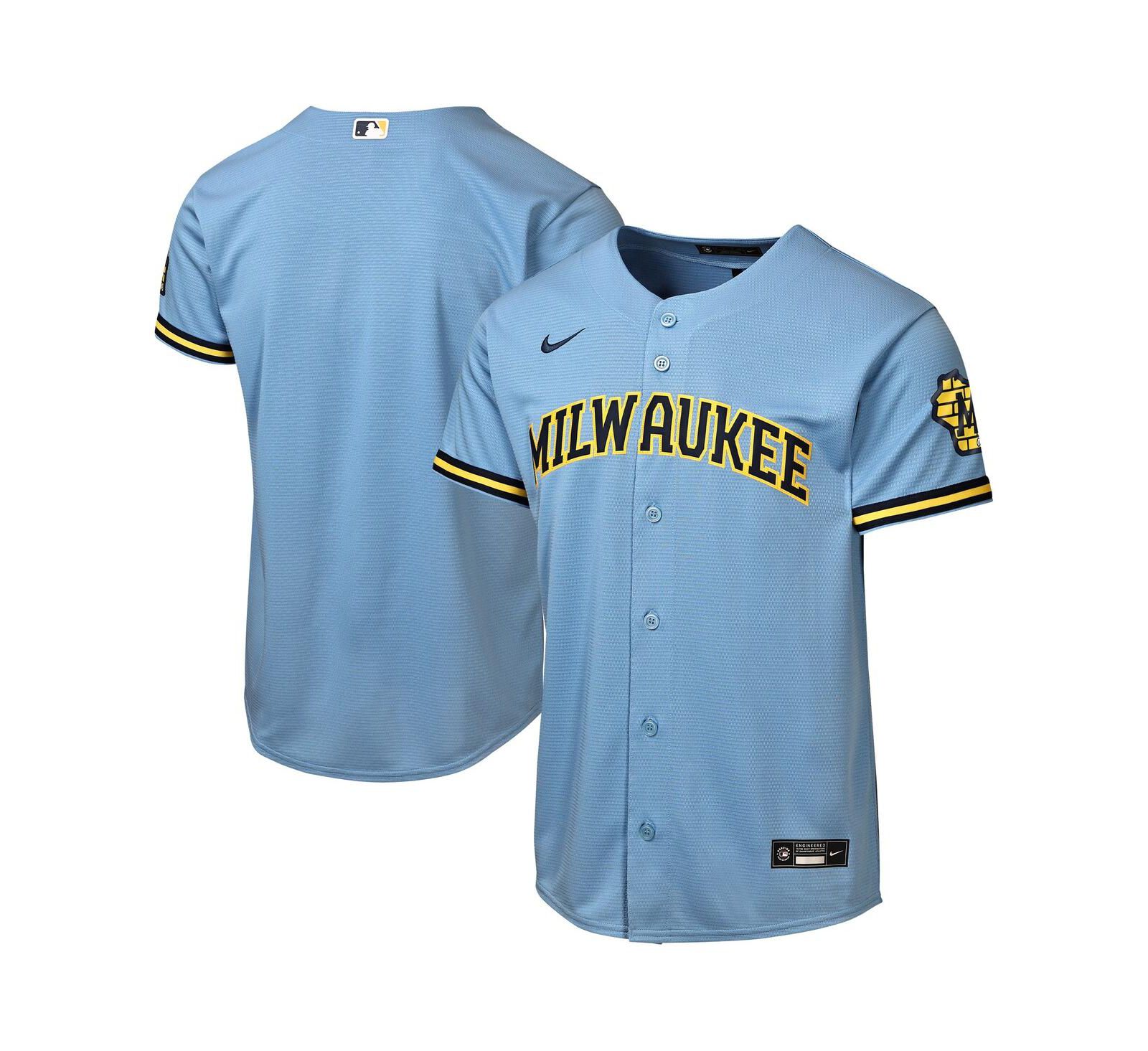 Nike Детская спортивная джерси Milwaukee Brewers Road Stadium