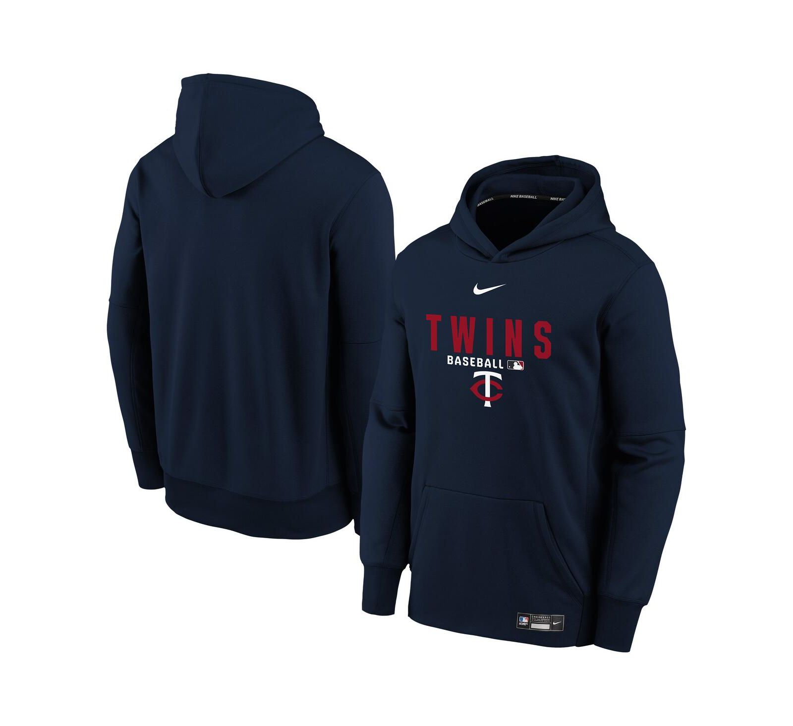 Nike Худи Therma-FIT Authentic Collection для мальчиков и девочек Navy Minnesota Twins