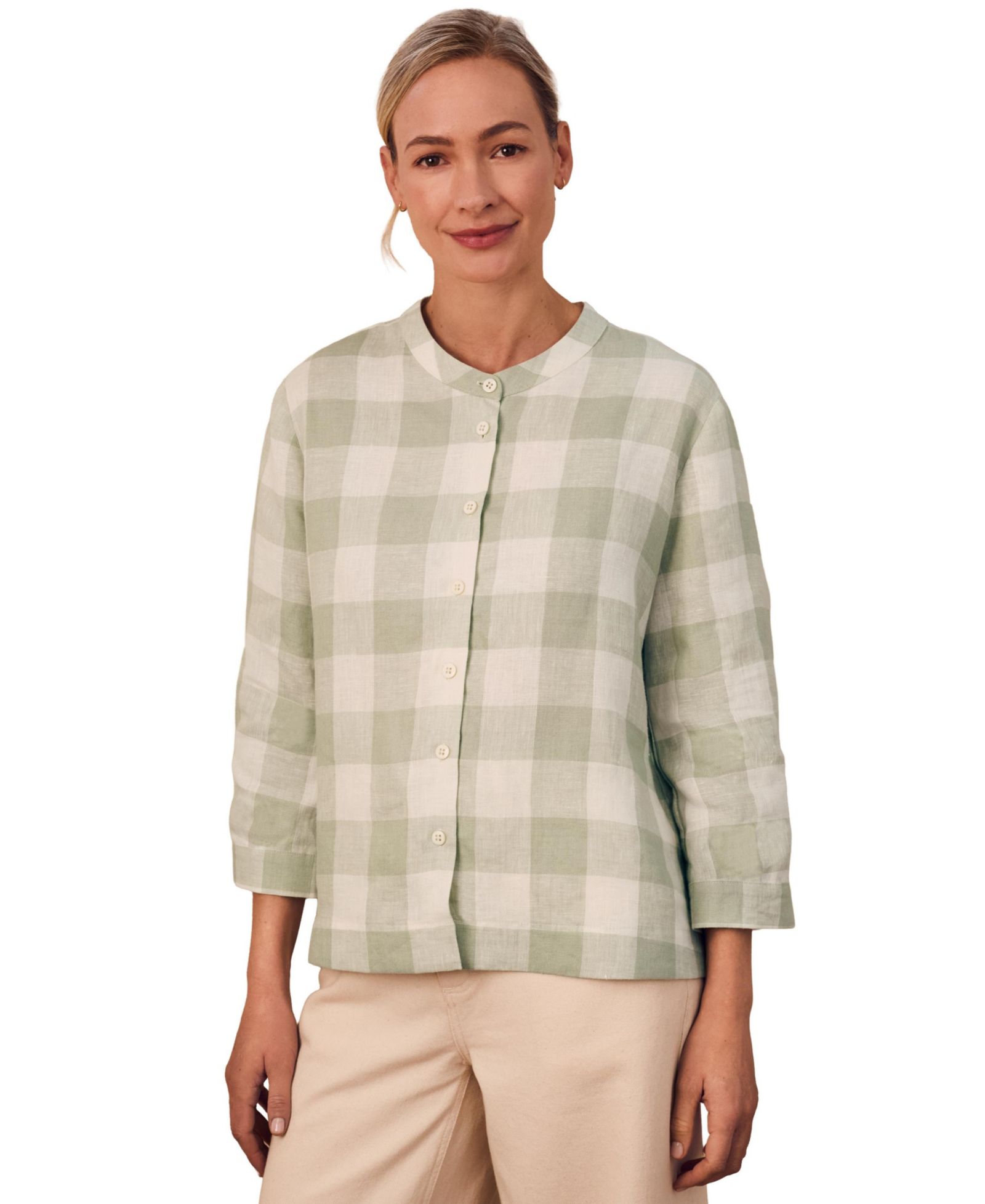 Celtic & Co. Women's Check Swing Blouse