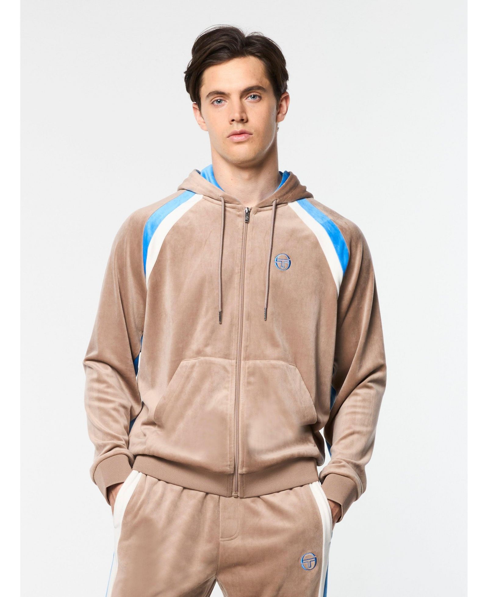 Мужская велюровая худи Sergio Tacchini Lazaro