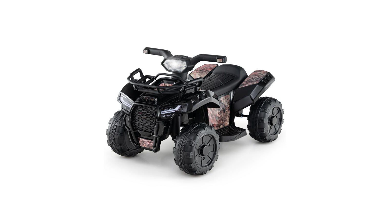 Hongge 6V Kids ATV Quad Electric Ride-On with LED Light, Ages 18-36 Months