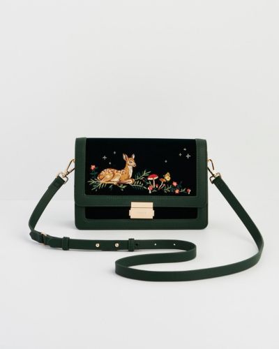 Кроссбоди сумка Fable England Fawn Embroidered