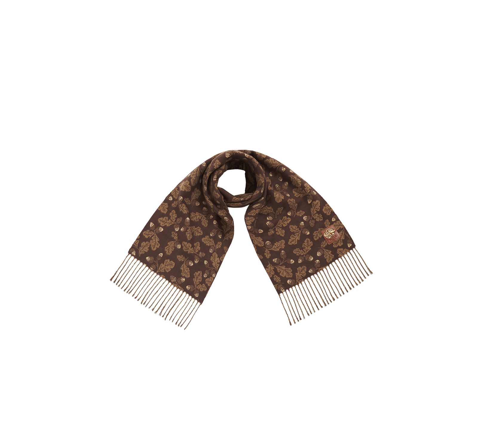 Шарф Fable England Chocolate Acorn Jacquard