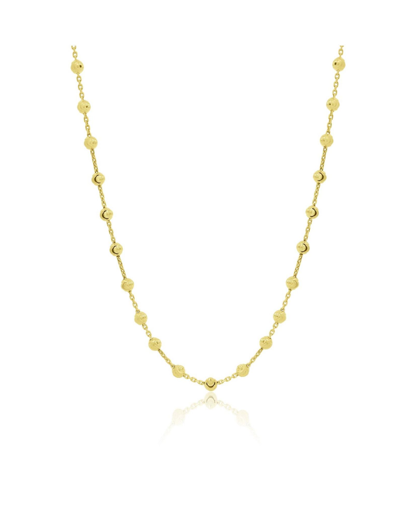 Ожерелье The Lovery Moon Bead Link из стерлингового серебра с напылением 14K Gold-Plated