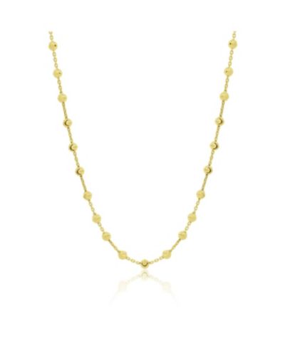 Ожерелье The Lovery Moon Bead Link из стерлингового серебра с напылением 14K Gold-Plated