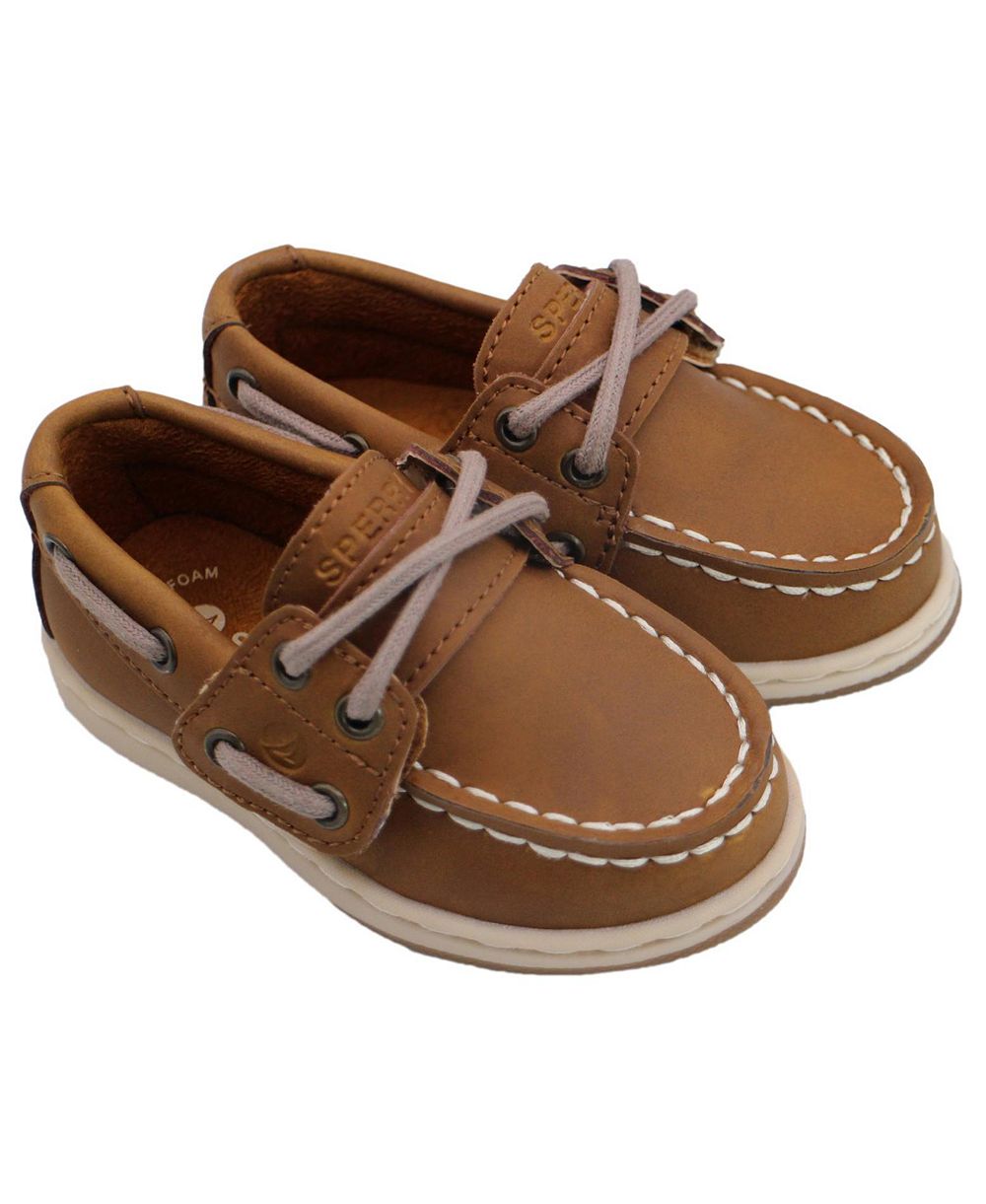 Sperry Toddler Cup II Boat Shoes with Hook and Loop Closure