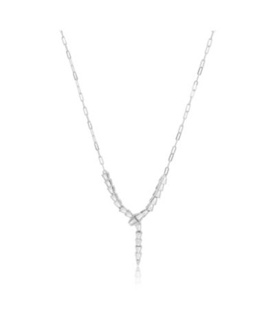 Ожерелье The Lovery CZ Snake Lariat из стерлингового серебра