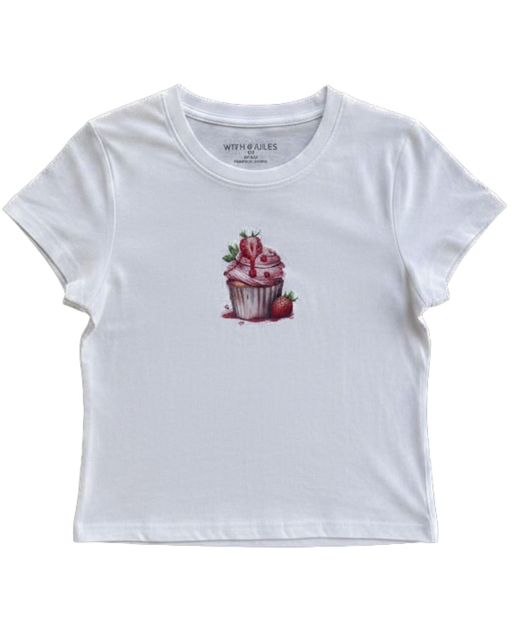 Футболка With Jules Girls' 7-16 Cupcake Graphic