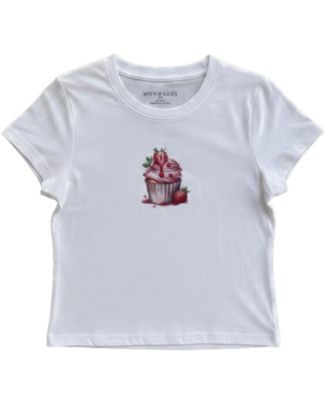 Футболка With Jules Girls' 7-16 Cupcake Graphic