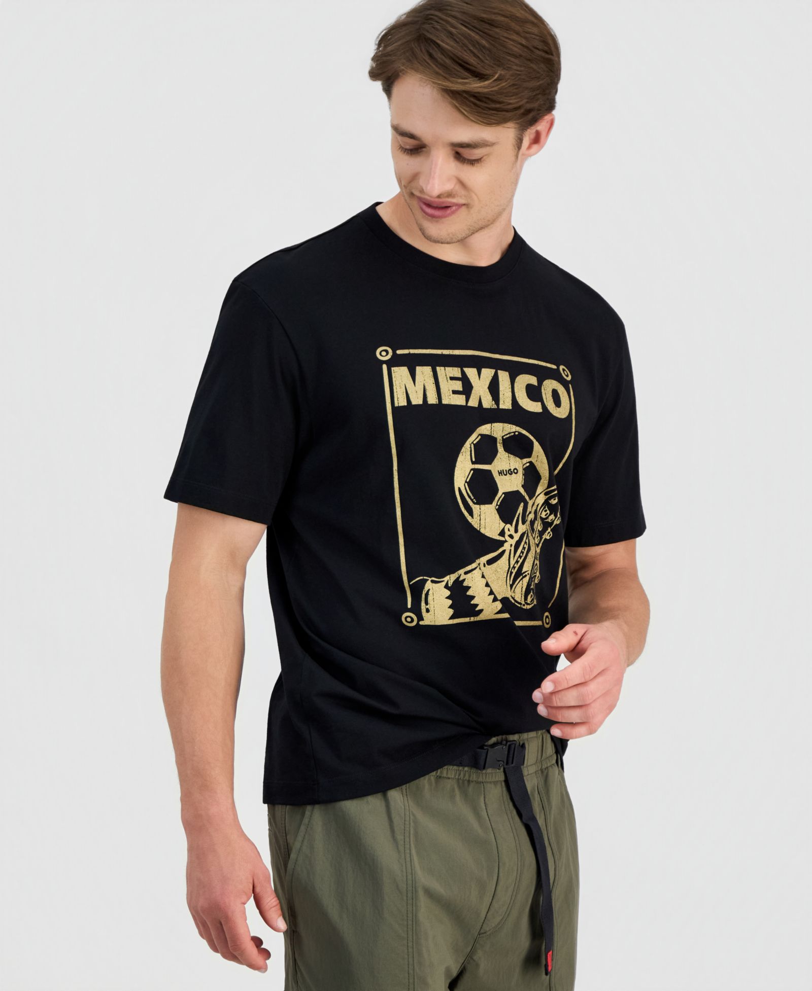 HUGO by Hugo Boss Men's Relaxed-Fit Mexico Football T-Shirt
