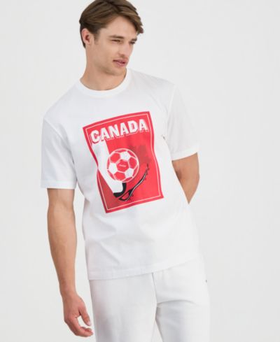 Мужская футболка HUGO by Hugo Boss Relaxed-Fit Canada Football