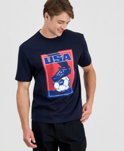 HUGO by Hugo Boss Men's Relaxed-Fit Football T-Shirt