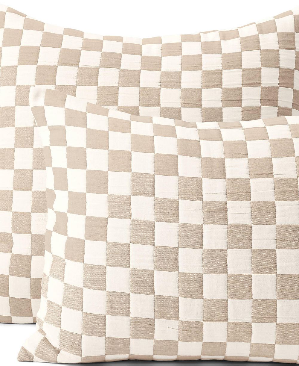 Lands' End Jacquard стеганая наволочка