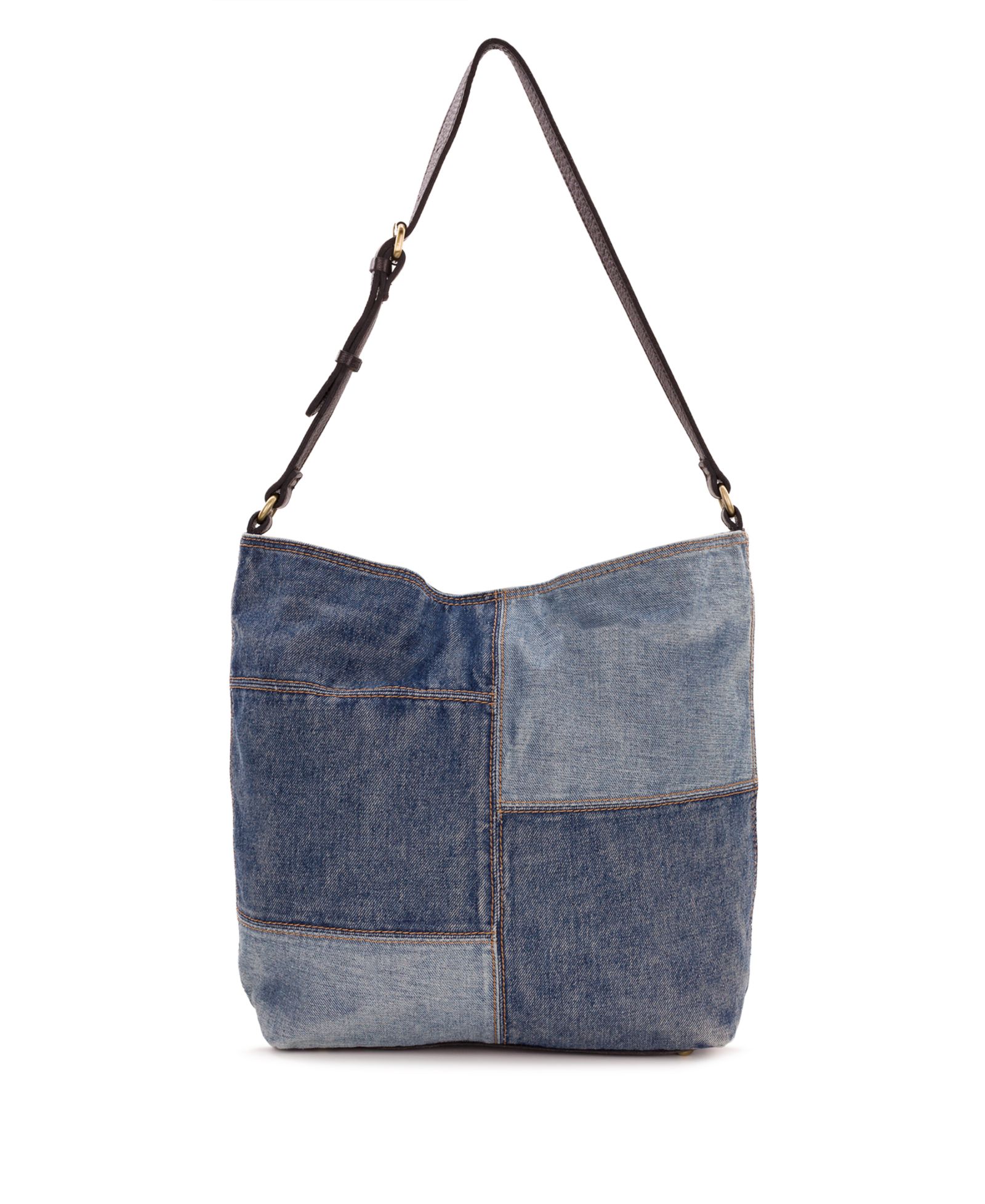 Patricia Nash большая сумка через плечо Heidal Patchwork Denim