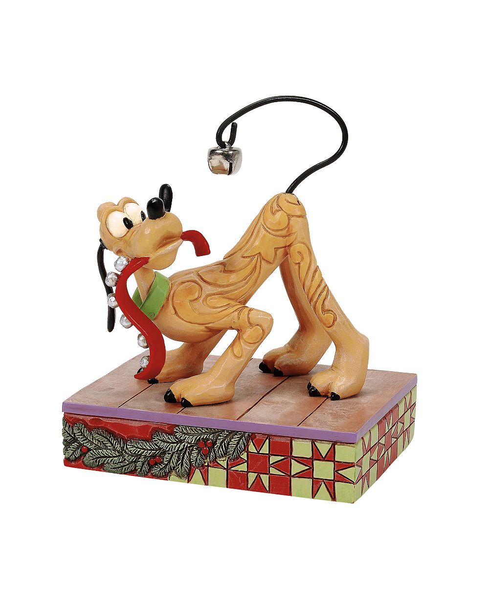 Jim Shore Disney Traditions Фигурка Плуто с рождественским колокольчиком на хвосте