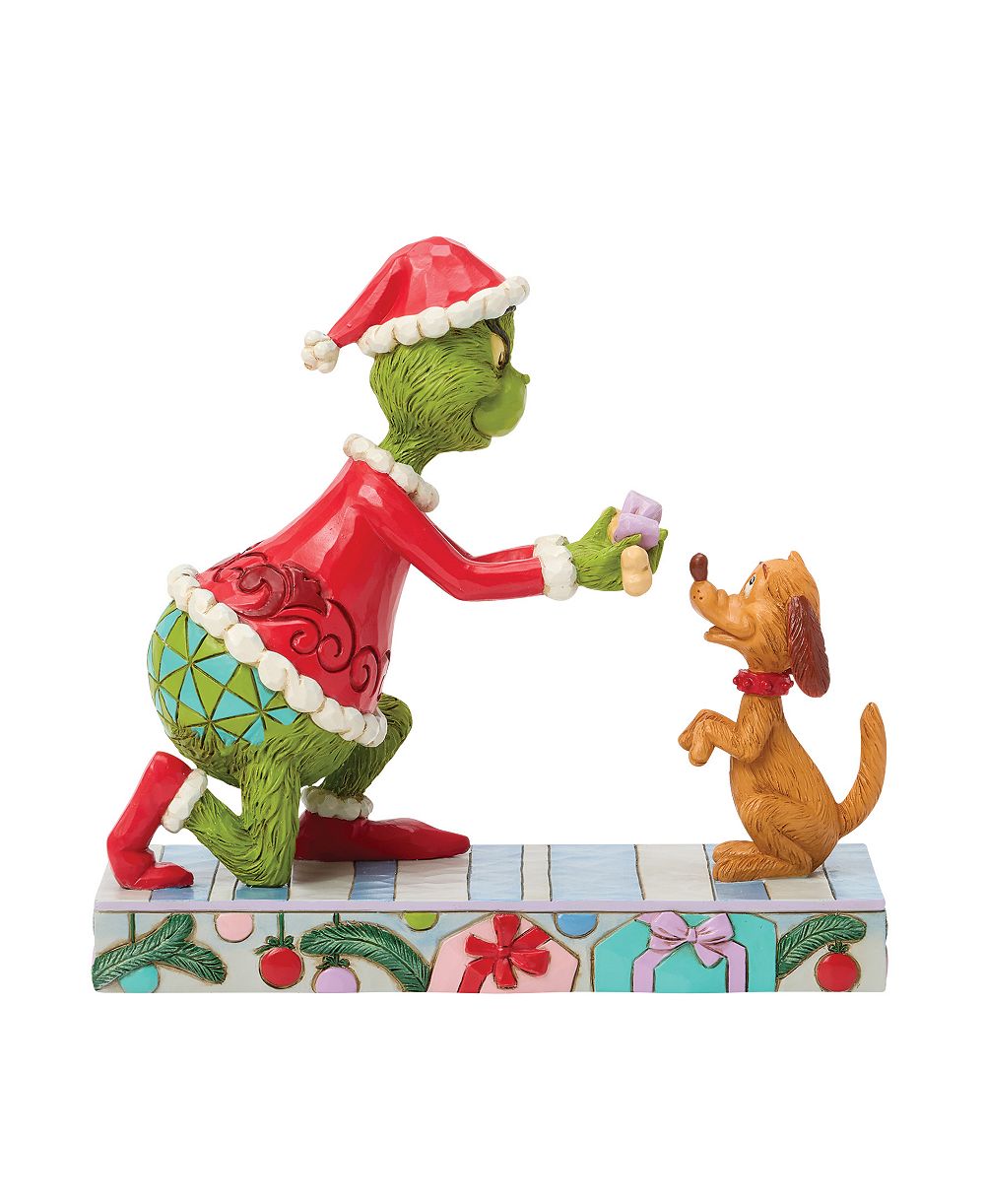Фигурка Jim Shore Grinch Grinch Giving Max a Gift