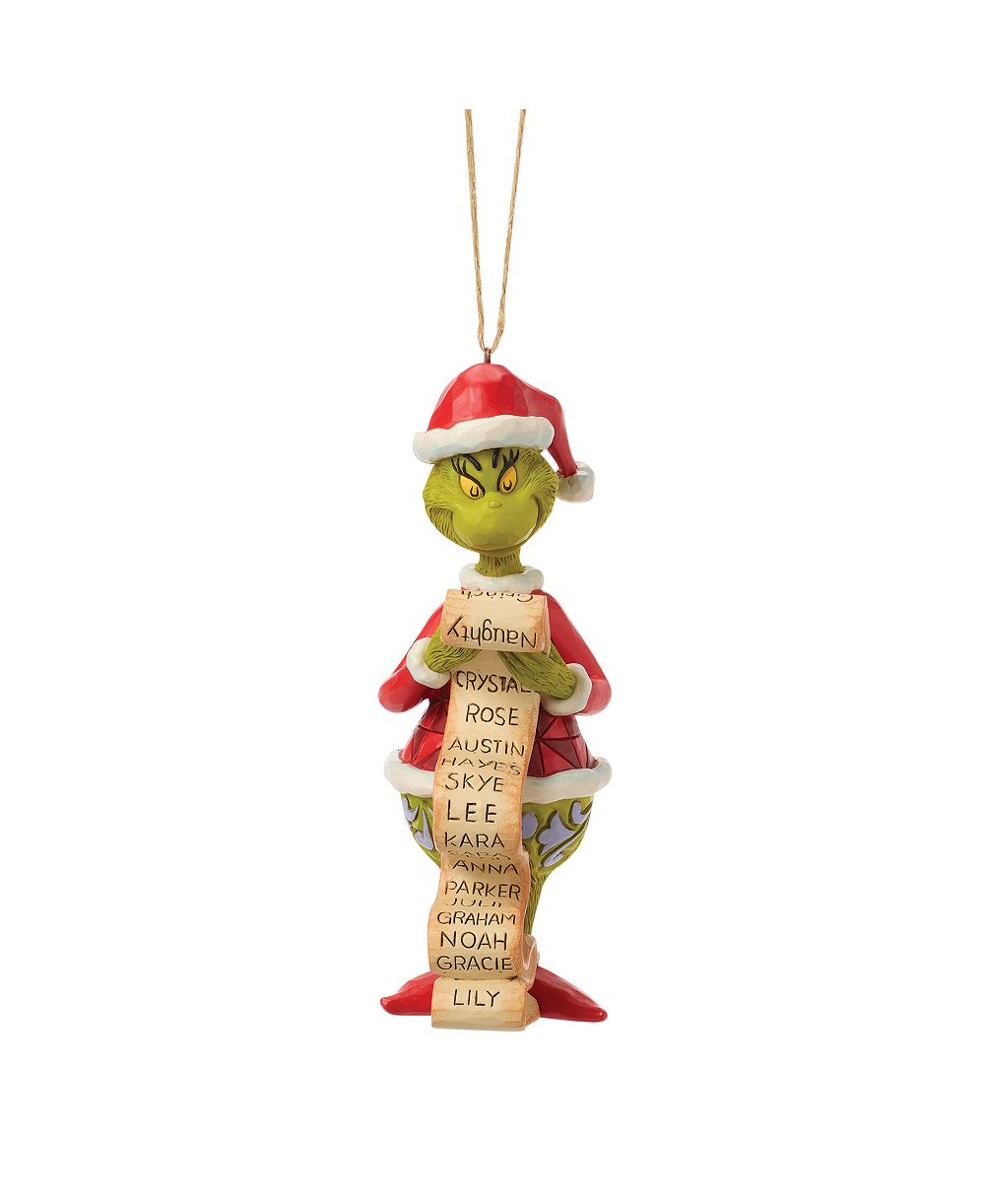 Jim Shore рождественская игрушка Grinch with List