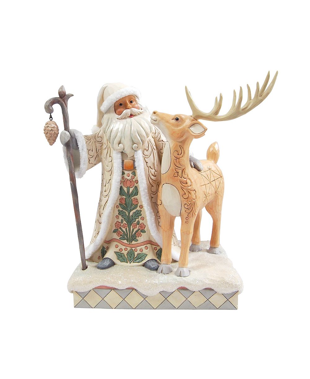 Фигурка Jim Shore Heartwood Creek Woodland Santa с оленями