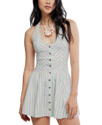 Женское мини-платье Free People Clean Break Scoop Neck Sleeveless Cotton