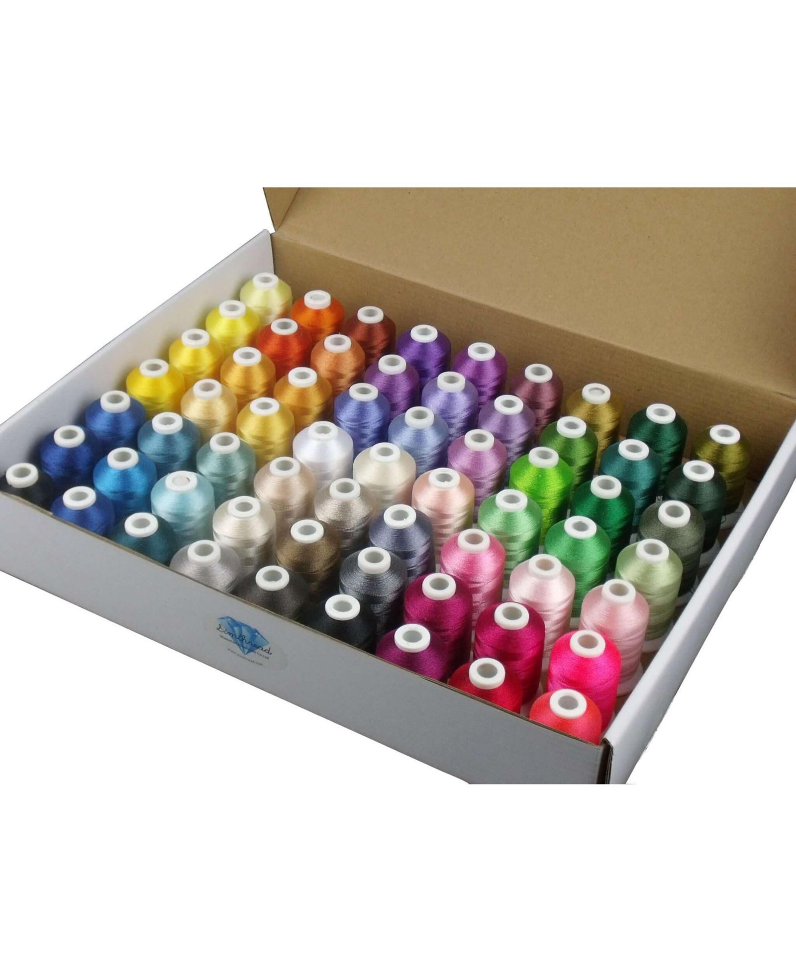 GNUADZ Polyester Embroidery Thread Kit 63 Colors for Brother Babylock Janome Singer Pfaff Husqvarna Bernina Sewing Machines