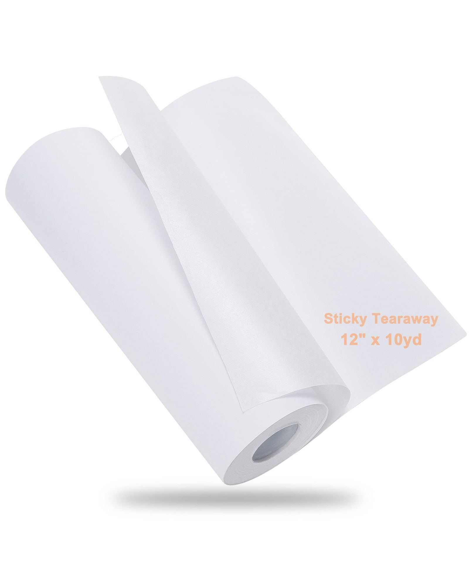 GNUADZ Sticky Self-adhesive Embroidery Stabilizer Backing Medium Weight Napped Fabric Hoop Less Roll