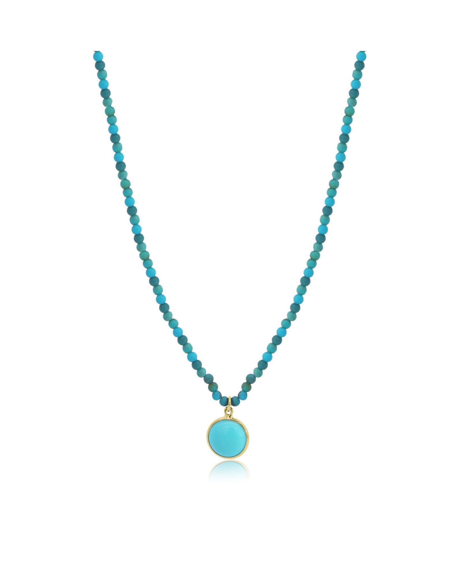 Ожерелье The Lovery Turquoise Bead Bezel 14K Yellow Gold