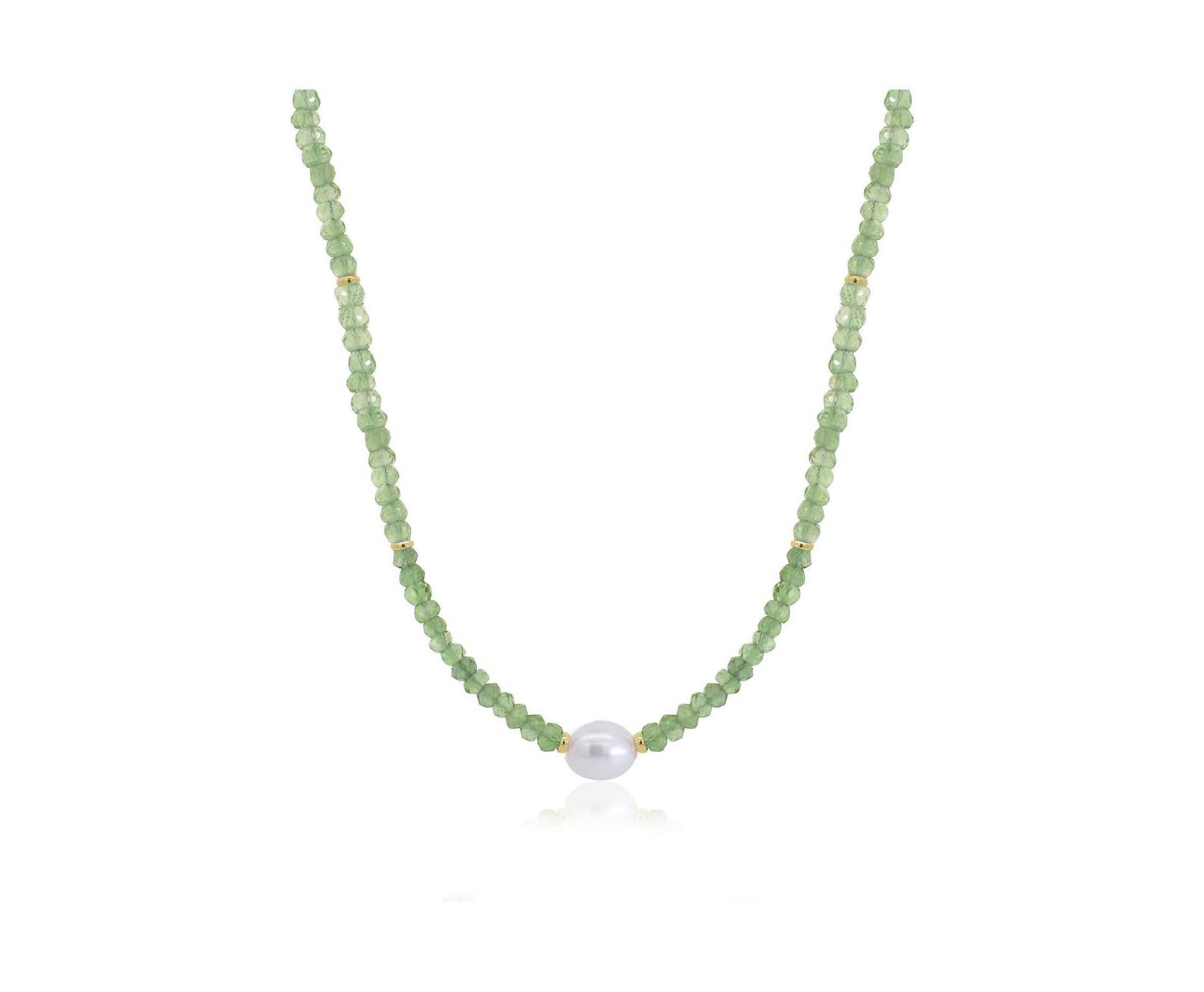 Ожерелье The Lovery Peridot Bead Pearl 14K Gold