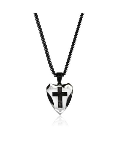 Ожерелье Metallo из нержавеющей стали, D-C Cross Triangle