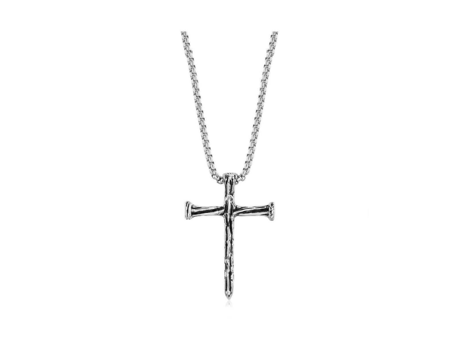 Ожерелье Metallo Stainless Steel, Textured Cross