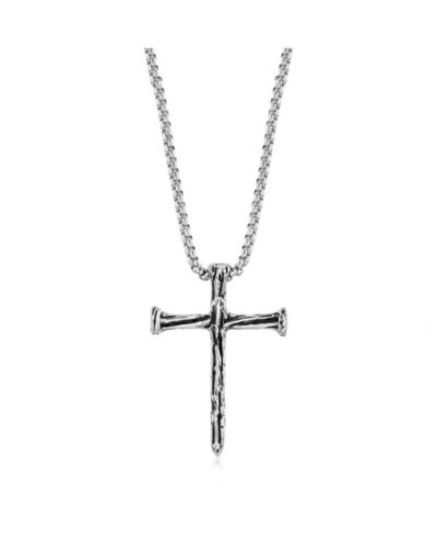 Ожерелье Metallo Stainless Steel, Textured Cross