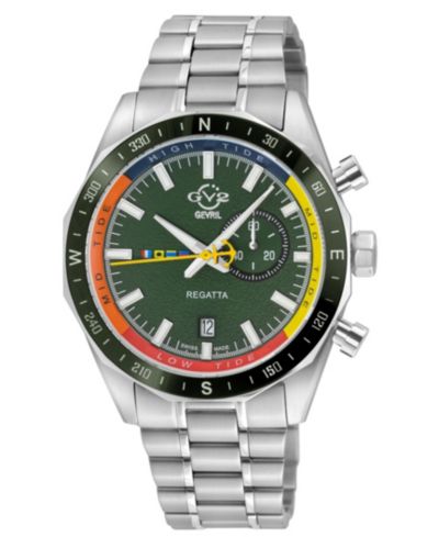 Часы GV2 by Gevril Men's Regatta Swiss Quartz Bracelet Watch