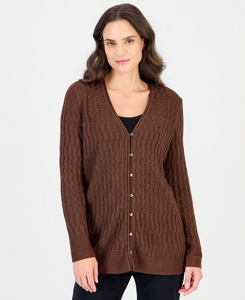 JM Collection женский кардиган-туника с люрексом, эксклюзив Macy's