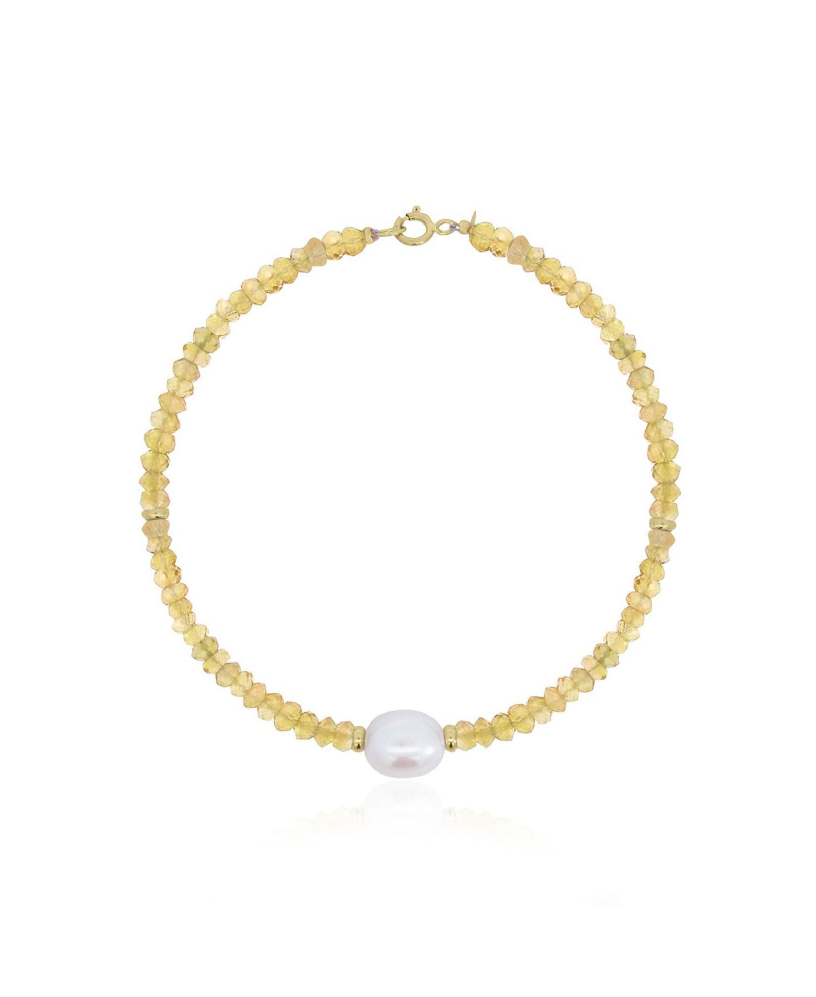 Браслет The Lovery с жемчугом и цитрином, 14K Gold