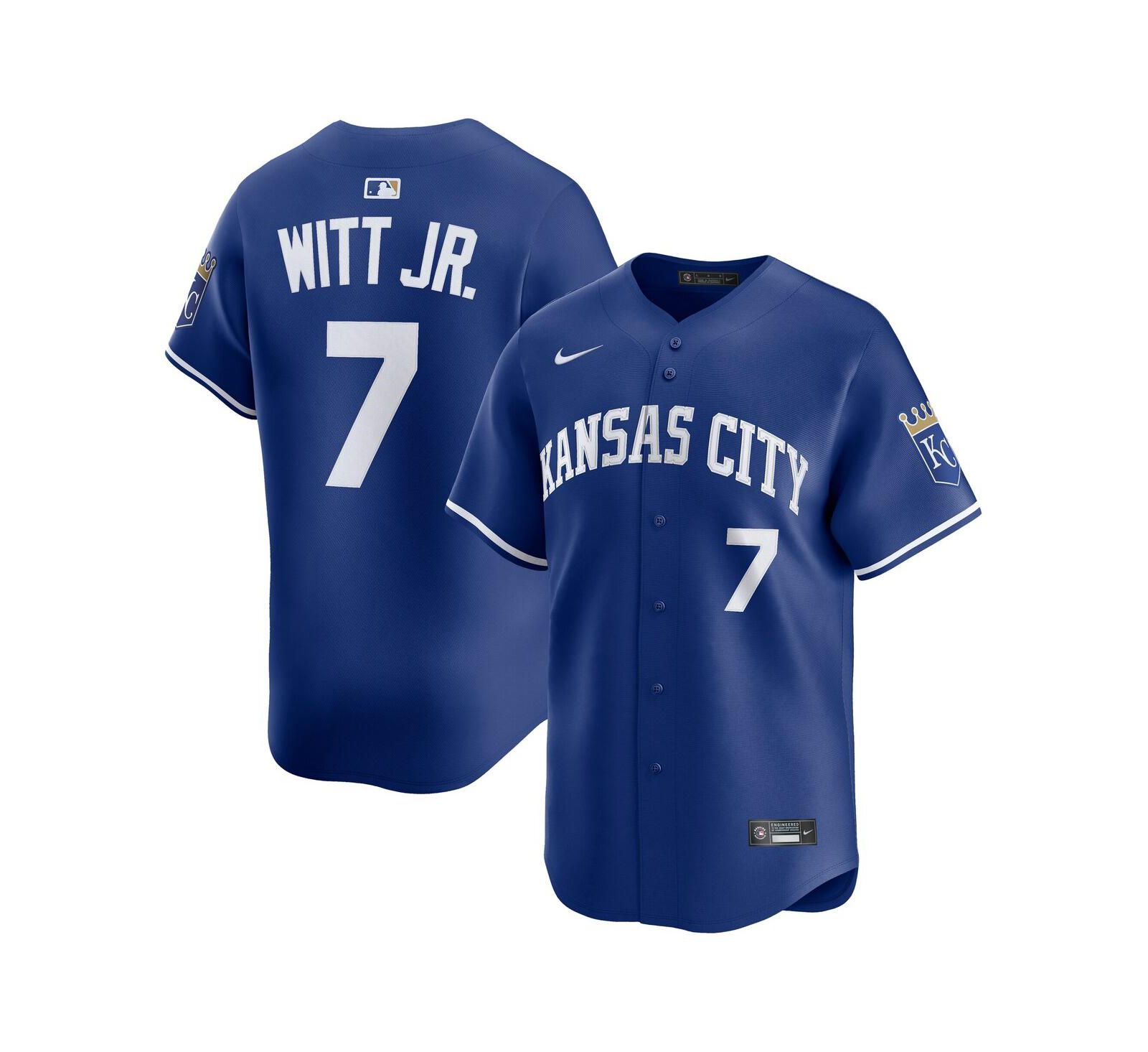 Nike мужская джерси Bobby Witt Jr. Royal Kansas City Royals Alternate 2 Limited Player