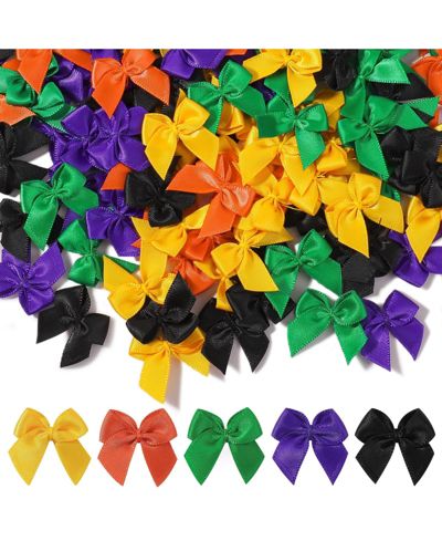 Декоративные бантики GNUADZ 200pcs Mini Satin Ribbon для творчества и подарков, разноцветные