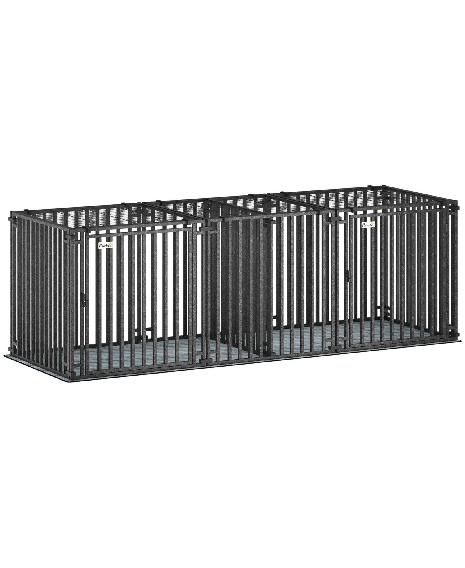 PawHut клетка для собак Heavy Duty 83"L с перегородкой и ковриком, Extra Large
