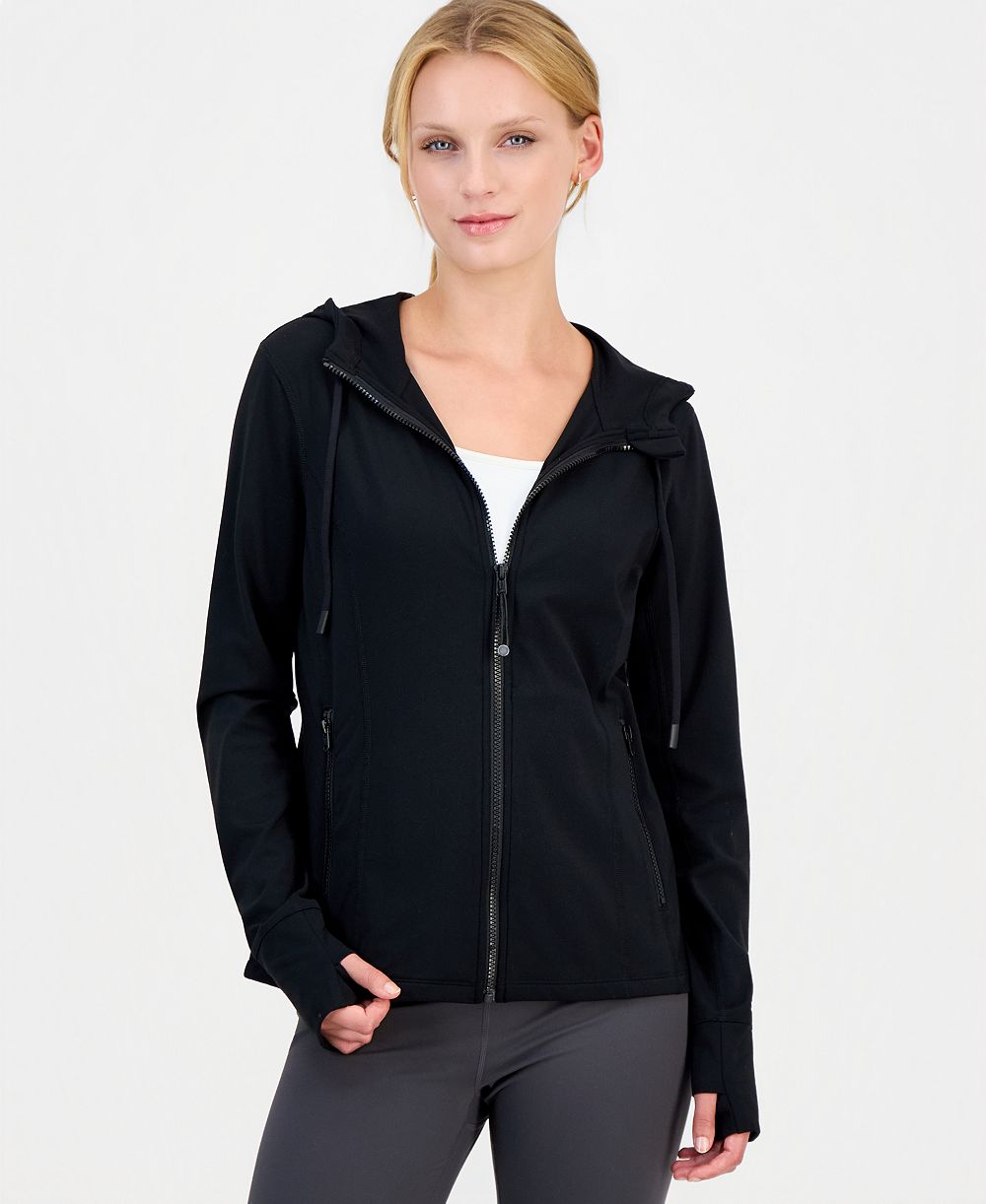 ID Ideology Women's Studio Full-Zip Hoodie Jacket, Macy's Exclusive