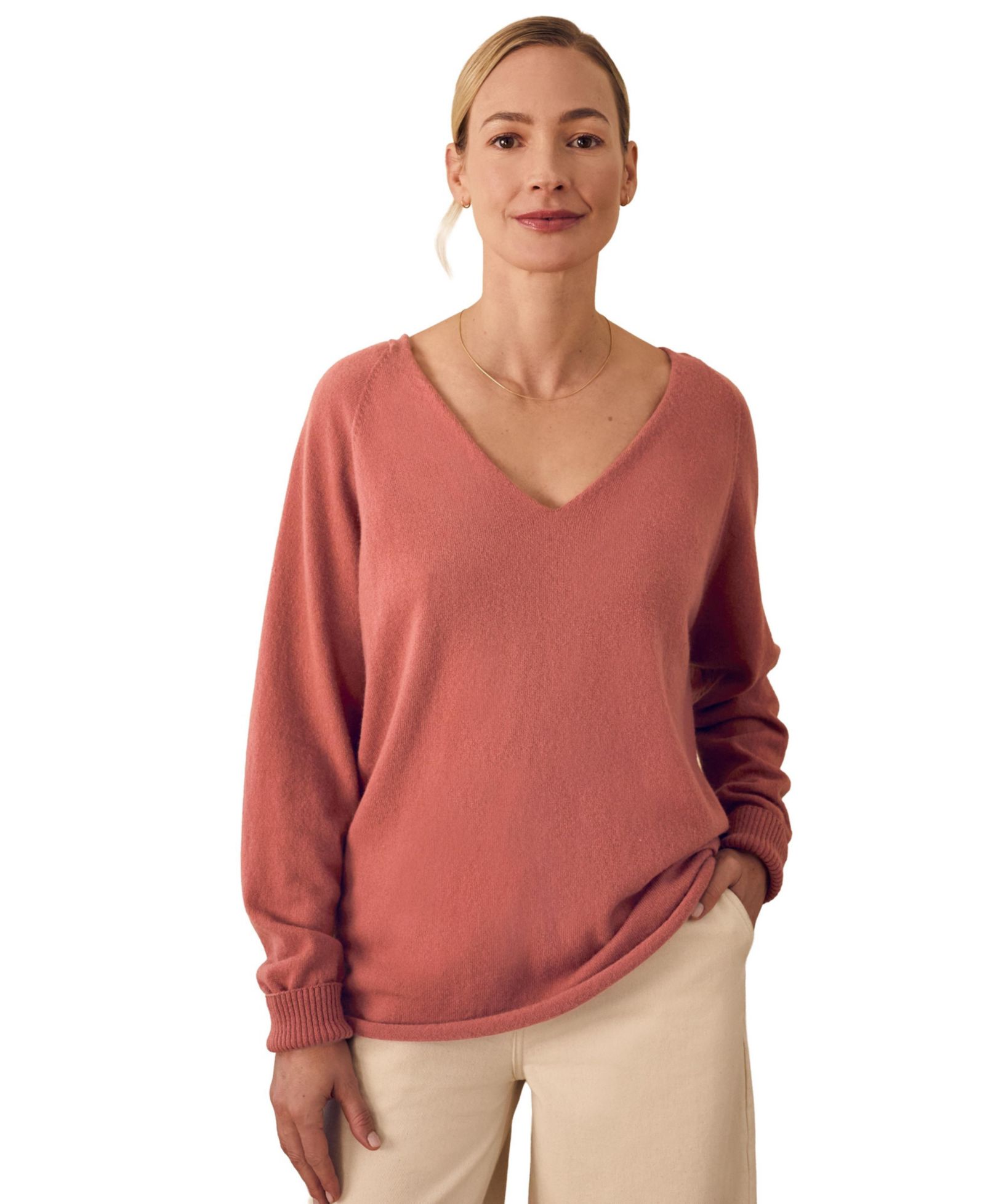 Женский джемпер Celtic & Co. British Geelong Relaxed V-Neck