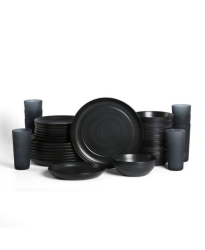 Stone Lain Elio 32-Pc. Dinnerware & Glassware Set, Service For 4